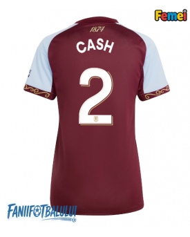 Aston Villa Matty Cash #2 Tricou Fotbal Replică 2025-26 Femei Acasa